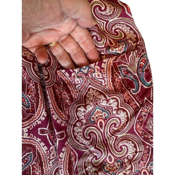 Japna Boho Floral Print Sleeveless Dress Size M Zipper Back Handmade Viscose - Picture 5 of 14